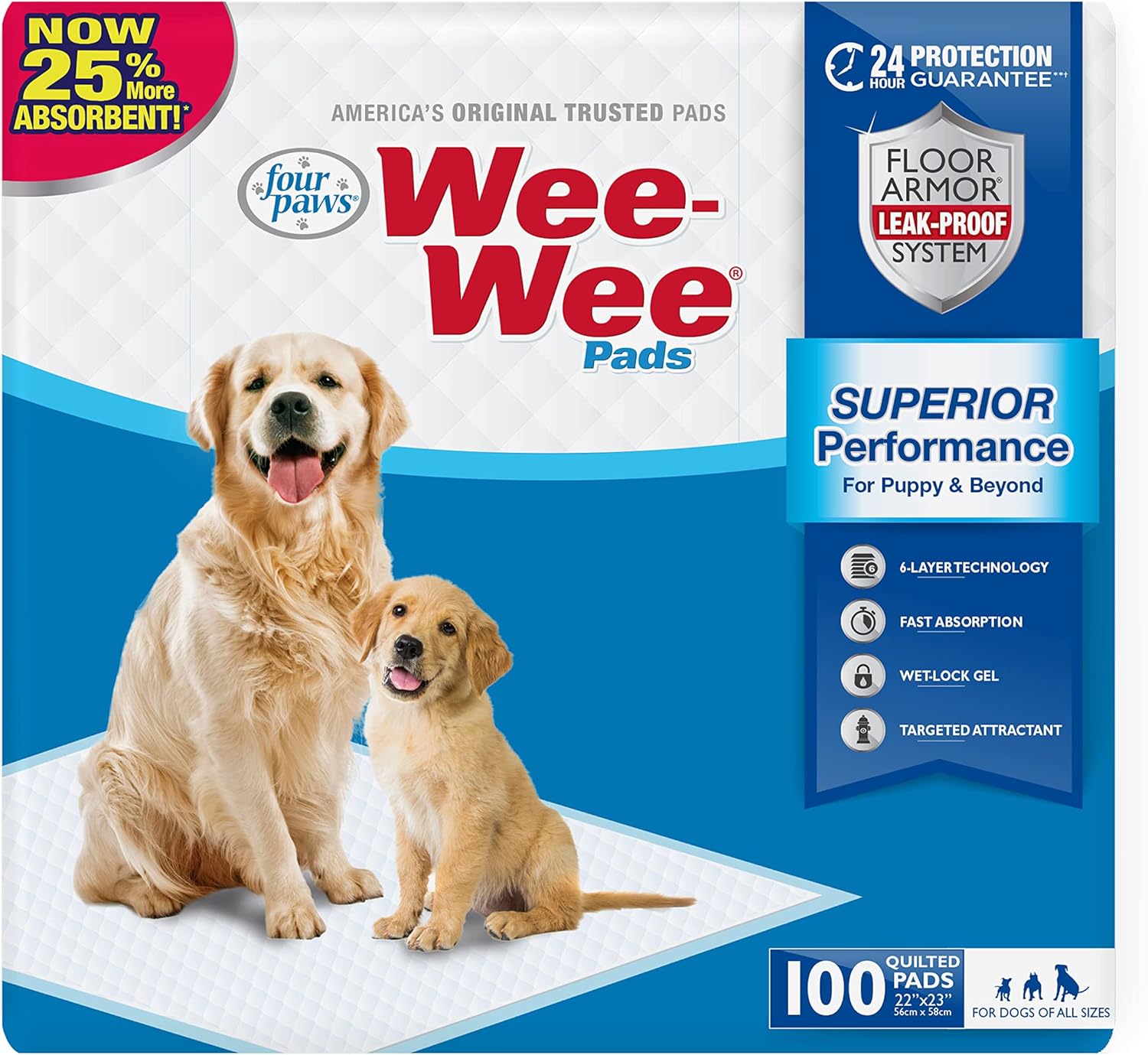 Quilted Leak-Proof Dog Housebreaking Potty Training Floor Protection